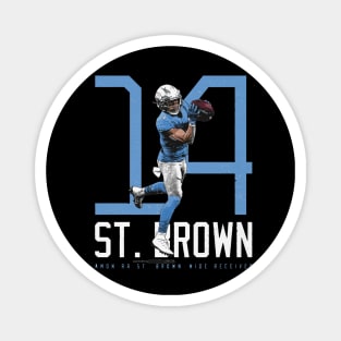 Amon-Ra St. Brown Detroit Bold Number Magnet